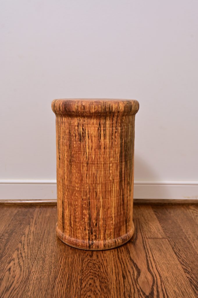 an artist's take on a wooden stool