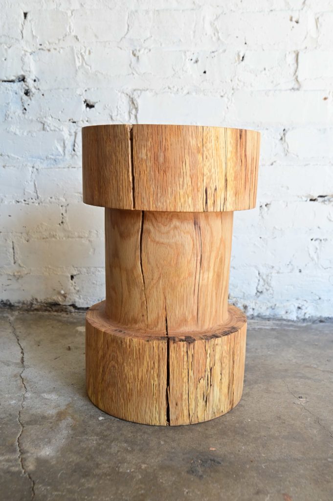 primitive wooden stool or table